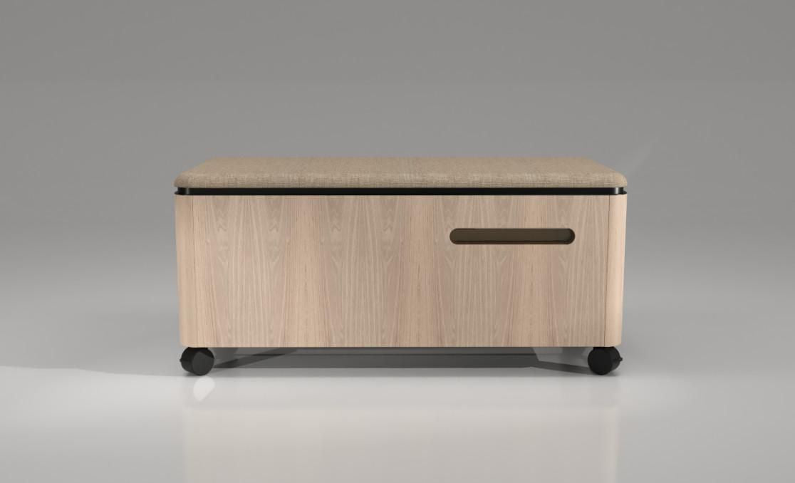 UV BENCH for surface disinfection Oak